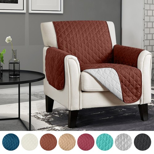 Quilted chair sofa cover - quilted,