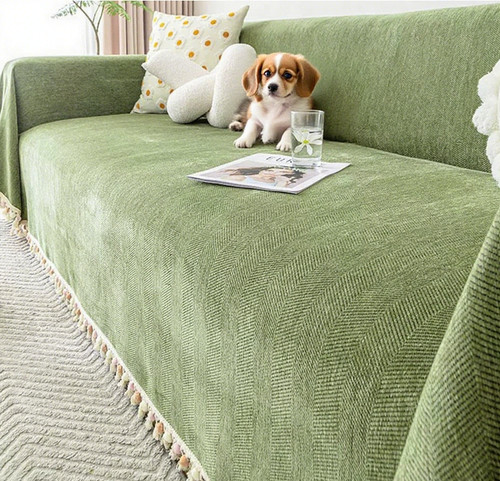 Durable chenille couch cover - couch,