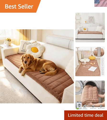 Non slip dark - brown, sofa