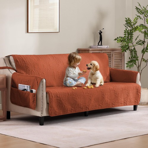 Pamhaven soft quilted couch - soft,