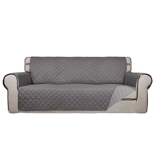 Reversible quilted sofa cover - reversible,